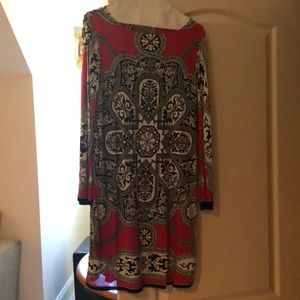 Nicole Miller Tunic Jersey long sleeve dress